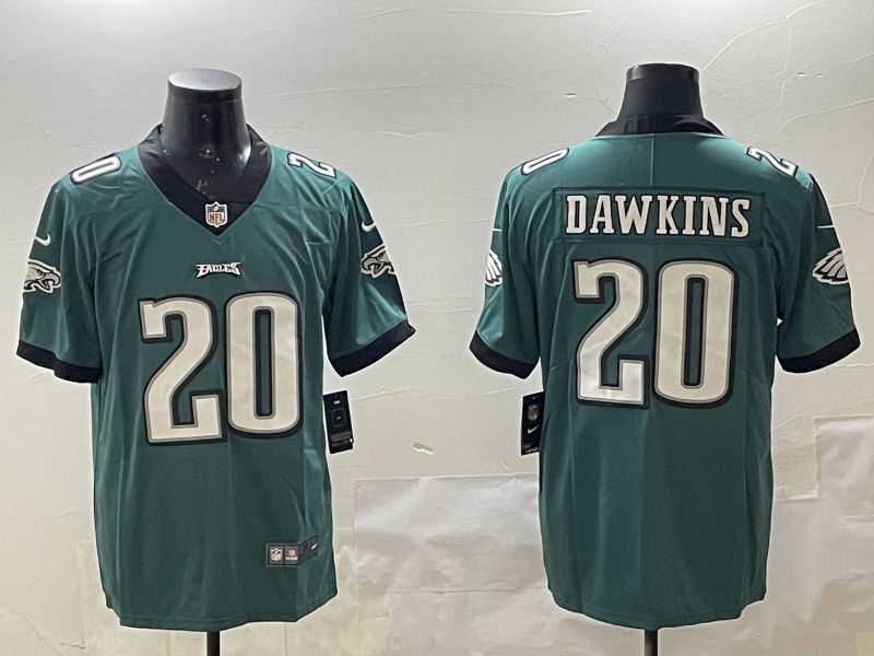 Men Philadelphia Eagles #20 Dawkins Green Second generations 2025 Nike Vapor Limited NFL Jersey style 5->philadelphia eagles->NFL Jersey